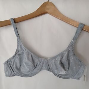 NWT Women’s Full Coverage Underwire Bra Blue 34B Adjustable Strap Lightweight